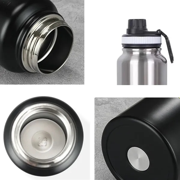 20 OZ Double Wall Insulated Stainless Steel Sports Bottle - 20 OZ Double Wall Insulated Stainless Steel Sports Bottle - Image 2 of 2