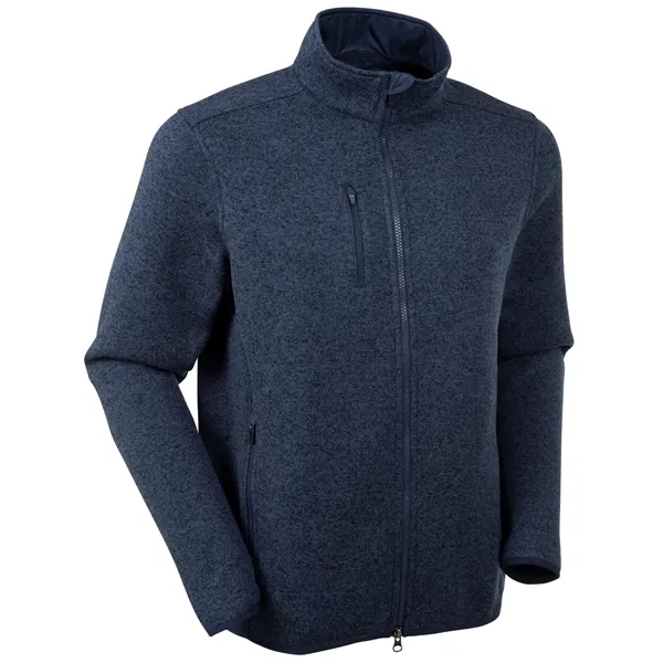 Bobby Jones Men's Performance Poly Full-Zip Sweater Jacket - Bobby Jones Men's Performance Poly Full-Zip Sweater Jacket - Image 2 of 5