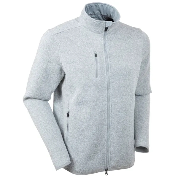 Bobby Jones Men's Performance Poly Full-Zip Sweater Jacket - Bobby Jones Men's Performance Poly Full-Zip Sweater Jacket - Image 3 of 5