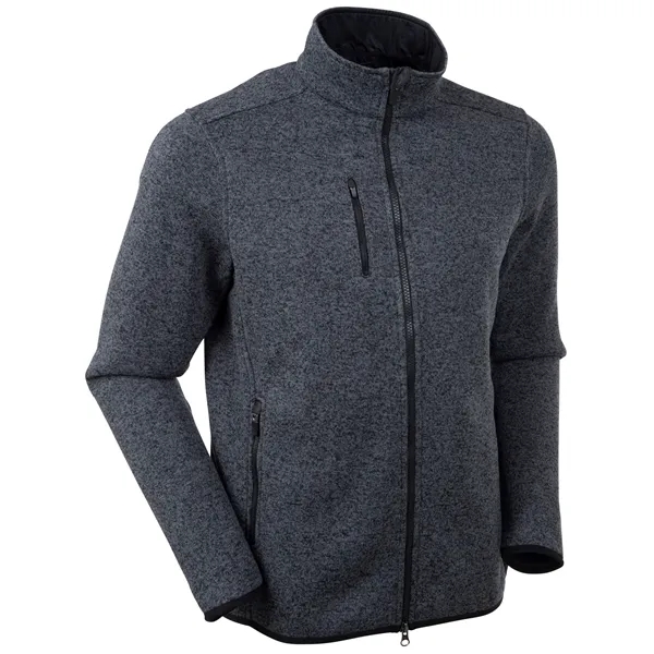 Bobby Jones Men's Performance Poly Full-Zip Sweater Jacket - Bobby Jones Men's Performance Poly Full-Zip Sweater Jacket - Image 4 of 5
