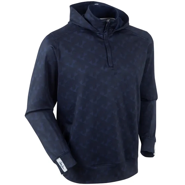 Bobby Jones Men's Performance Scorecard 1/4 Zip L/S Hoodie - Bobby Jones Men's Performance Scorecard 1/4 Zip L/S Hoodie - Image 1 of 5
