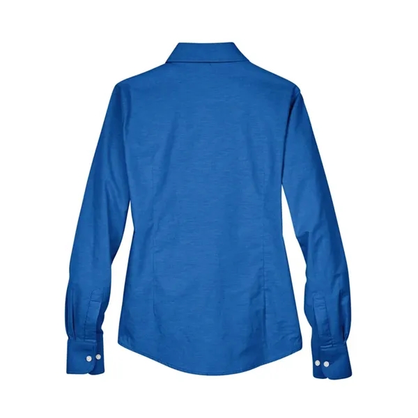 Harriton Women's Long Sleeve Oxford Dress Shirt - Harriton Women's Long Sleeve Oxford Dress Shirt - Image 2 of 19