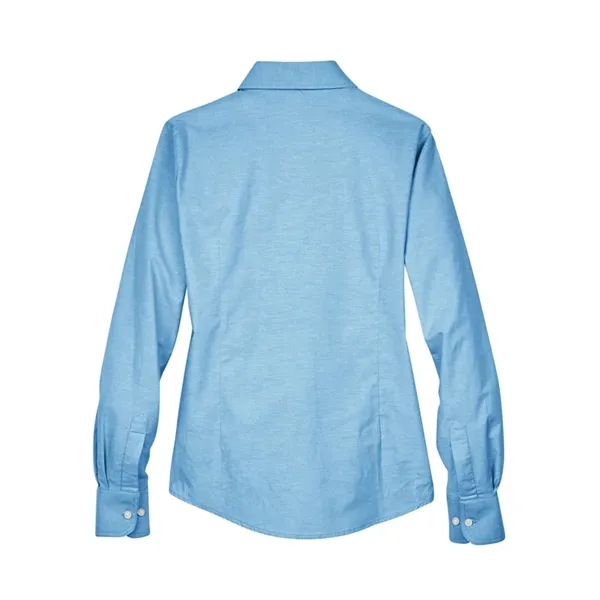 Harriton Women's Long Sleeve Oxford Dress Shirt - Harriton Women's Long Sleeve Oxford Dress Shirt - Image 7 of 19