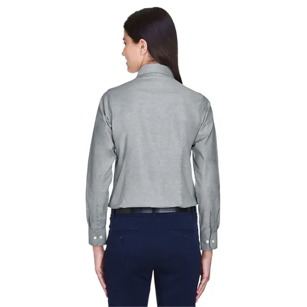 Harriton Women's Long Sleeve Oxford Dress Shirt - Harriton Women's Long Sleeve Oxford Dress Shirt - Image 14 of 19