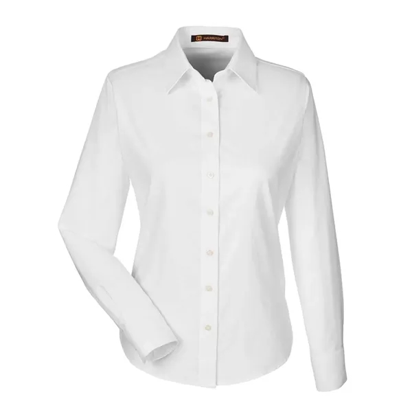 Harriton Women's Long Sleeve Oxford Dress Shirt - Harriton Women's Long Sleeve Oxford Dress Shirt - Image 18 of 19