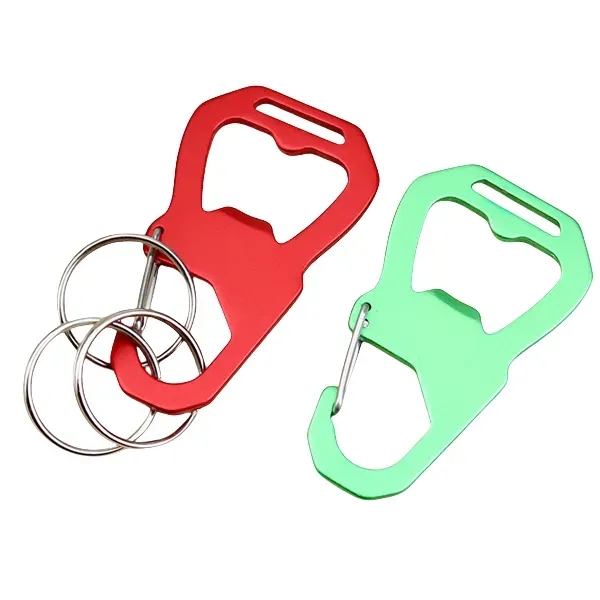 Carabiner Keychain Bottle Opener - Compact and Portable - Carabiner Keychain Bottle Opener - Compact and Portable - Image 2 of 12