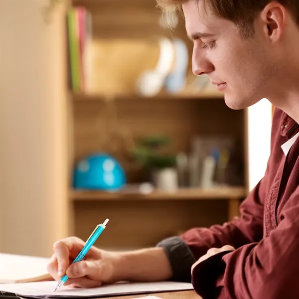 Amber Frosted Translucent Stick Click Pen - Amber Frosted Translucent Stick Click Pen - Image 10 of 20