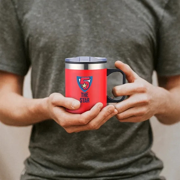 Explorer 14 oz Stainless Steel Camp Mug - Explorer 14 oz Stainless Steel Camp Mug - Image 10 of 15