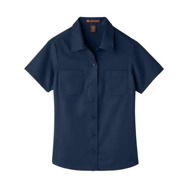 Harriton Women's Advantage IL Short Sleeve Dress Shirt - Harriton Women's Advantage IL Short Sleeve Dress Shirt - Image 14 of 23