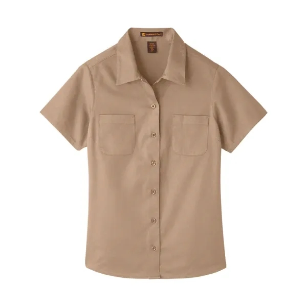 Harriton Women's Advantage IL Short Sleeve Dress Shirt - Harriton Women's Advantage IL Short Sleeve Dress Shirt - Image 20 of 23