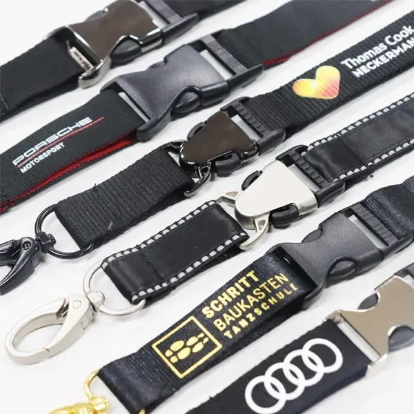 3/8" Double-Sided Silk Screen Custom Lanyards Vibrant - 3/8" Double-Sided Silk Screen Custom Lanyards Vibrant - Image 2 of 5
