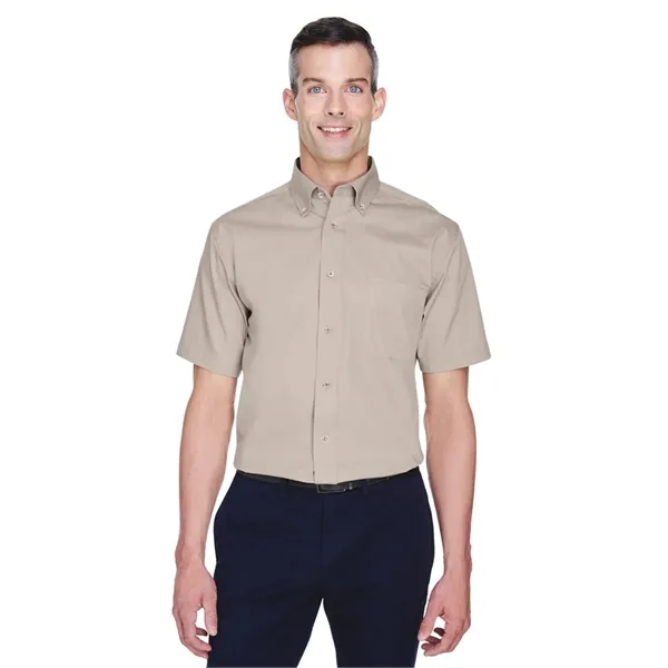 Harriton Men's Easy Blend™ Twill Dress Shirt with Stain-R... - Harriton Men's Easy Blend™ Twill Dress Shirt with Stain-R... - Image 0 of 29