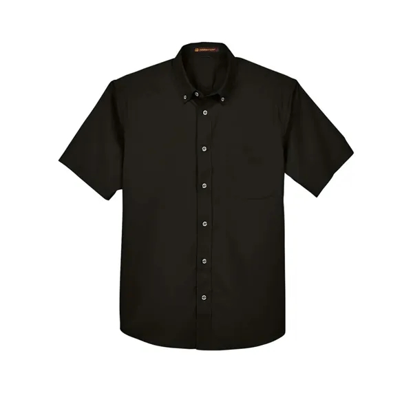 Harriton Men's Easy Blend™ Twill Dress Shirt with Stain-R... - Harriton Men's Easy Blend™ Twill Dress Shirt with Stain-R... - Image 2 of 29