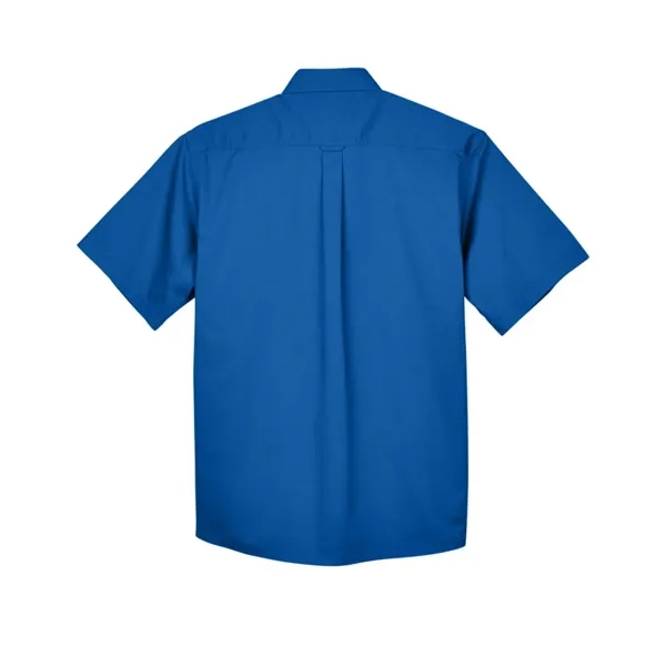 Harriton Men's Easy Blend™ Twill Dress Shirt with Stain-R... - Harriton Men's Easy Blend™ Twill Dress Shirt with Stain-R... - Image 6 of 29