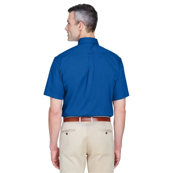 Harriton Men's Easy Blend™ Twill Dress Shirt with Stain-R... - Harriton Men's Easy Blend™ Twill Dress Shirt with Stain-R... - Image 8 of 29