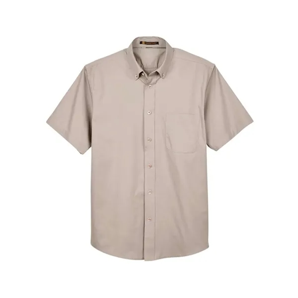 Harriton Men's Easy Blend™ Twill Dress Shirt with Stain-R... - Harriton Men's Easy Blend™ Twill Dress Shirt with Stain-R... - Image 17 of 29