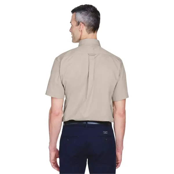 Harriton Men's Easy Blend™ Twill Dress Shirt with Stain-R... - Harriton Men's Easy Blend™ Twill Dress Shirt with Stain-R... - Image 18 of 29