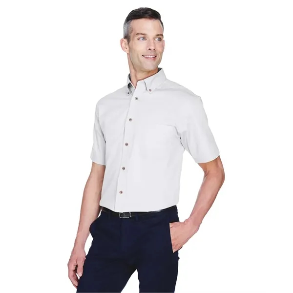 Harriton Men's Easy Blend™ Twill Dress Shirt with Stain-R... - Harriton Men's Easy Blend™ Twill Dress Shirt with Stain-R... - Image 24 of 29