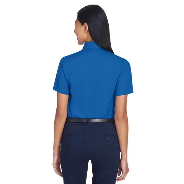 Harriton Women's Easy Blend™ Short Sleeve Twill Dress Shi... - Harriton Women's Easy Blend™ Short Sleeve Twill Dress Shi... - Image 8 of 29