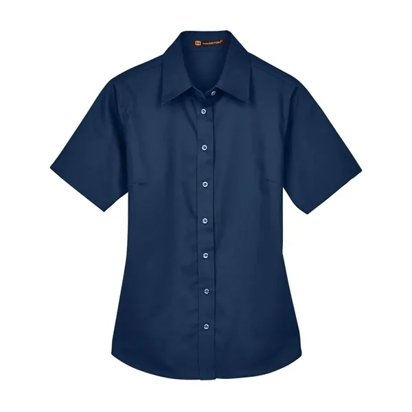 Harriton Women's Easy Blend™ Short Sleeve Twill Dress Shi... - Harriton Women's Easy Blend™ Short Sleeve Twill Dress Shi... - Image 12 of 29
