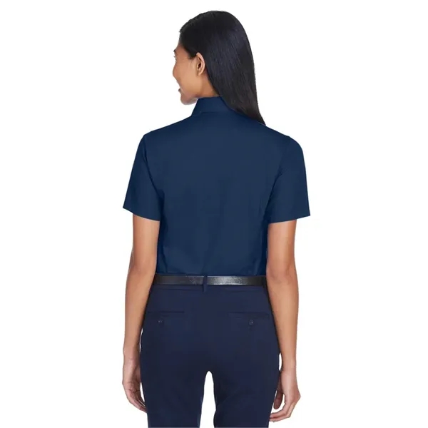 Harriton Women's Easy Blend™ Short Sleeve Twill Dress Shi... - Harriton Women's Easy Blend™ Short Sleeve Twill Dress Shi... - Image 13 of 29