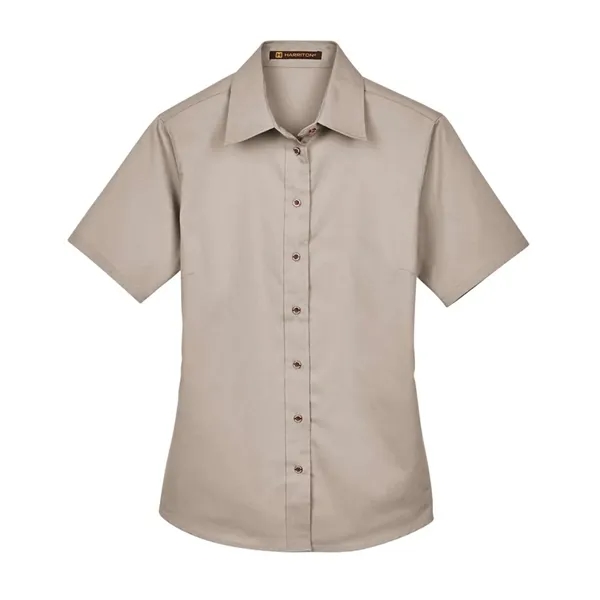 Harriton Women's Easy Blend™ Short Sleeve Twill Dress Shi... - Harriton Women's Easy Blend™ Short Sleeve Twill Dress Shi... - Image 17 of 29