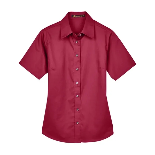 Harriton Women's Easy Blend™ Short Sleeve Twill Dress Shi... - Harriton Women's Easy Blend™ Short Sleeve Twill Dress Shi... - Image 26 of 29