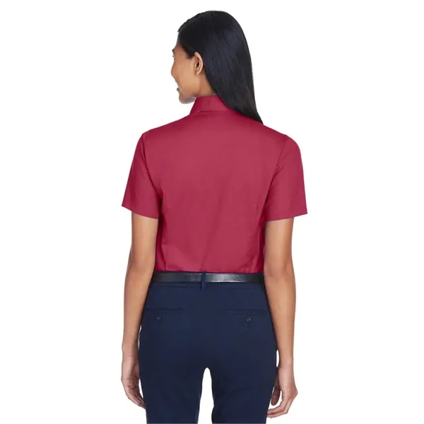 Harriton Women's Easy Blend™ Short Sleeve Twill Dress Shi... - Harriton Women's Easy Blend™ Short Sleeve Twill Dress Shi... - Image 27 of 29