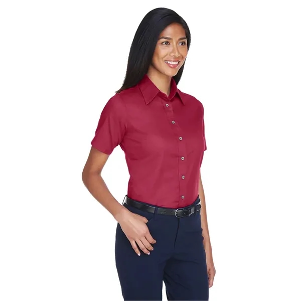 Harriton Women's Easy Blend™ Short Sleeve Twill Dress Shi... - Harriton Women's Easy Blend™ Short Sleeve Twill Dress Shi... - Image 29 of 29
