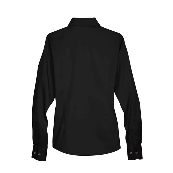 Harriton Women's Easy Blend™ Long Sleeve Twill Dress Shir... - Harriton Women's Easy Blend™ Long Sleeve Twill Dress Shir... - Image 1 of 57
