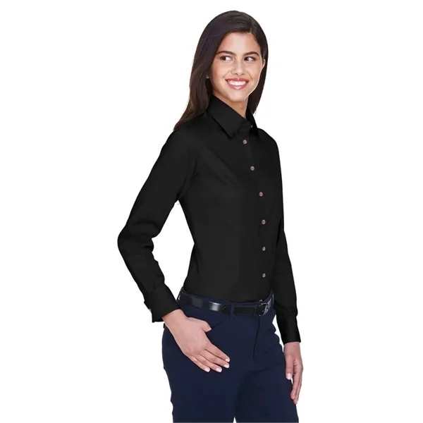 Harriton Women's Easy Blend™ Long Sleeve Twill Dress Shir... - Harriton Women's Easy Blend™ Long Sleeve Twill Dress Shir... - Image 5 of 57