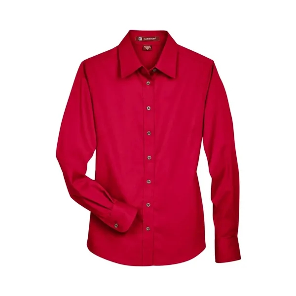 Harriton Women's Easy Blend™ Long Sleeve Twill Dress Shir... - Harriton Women's Easy Blend™ Long Sleeve Twill Dress Shir... - Image 36 of 57