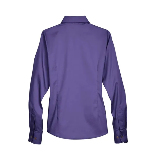 Harriton Women's Easy Blend™ Long Sleeve Twill Dress Shir... - Harriton Women's Easy Blend™ Long Sleeve Twill Dress Shir... - Image 43 of 57
