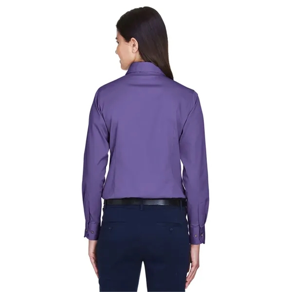Harriton Women's Easy Blend™ Long Sleeve Twill Dress Shir... - Harriton Women's Easy Blend™ Long Sleeve Twill Dress Shir... - Image 45 of 57