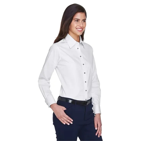 Harriton Women's Easy Blend™ Long Sleeve Twill Dress Shir... - Harriton Women's Easy Blend™ Long Sleeve Twill Dress Shir... - Image 52 of 57