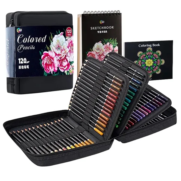 120-Color Oil-Based Colored Pencil Set - 120-Color Oil-Based Colored Pencil Set - Image 0 of 4
