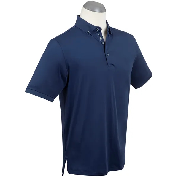 Bobby Jones Men's Performance Jersey Rib Knit Polo Shirt - Bobby Jones Men's Performance Jersey Rib Knit Polo Shirt - Image 0 of 5