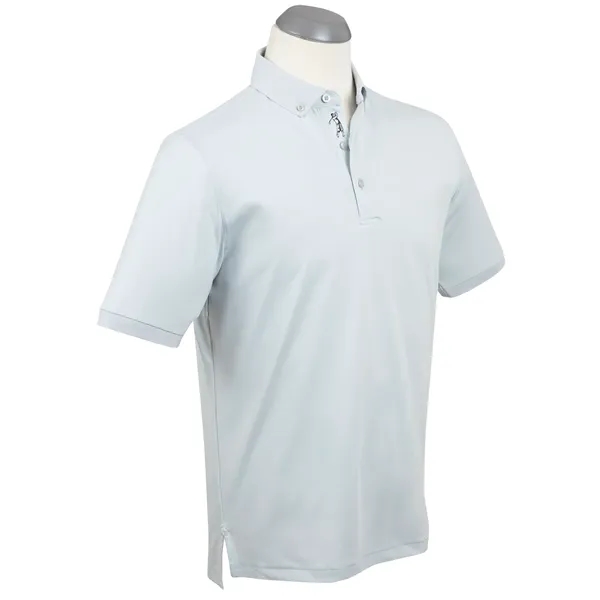 Bobby Jones Men's Performance Jersey Rib Knit Polo Shirt - Bobby Jones Men's Performance Jersey Rib Knit Polo Shirt - Image 1 of 5