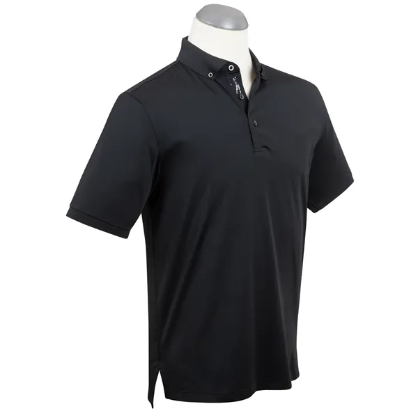 Bobby Jones Men's Performance Jersey Rib Knit Polo Shirt - Bobby Jones Men's Performance Jersey Rib Knit Polo Shirt - Image 3 of 5