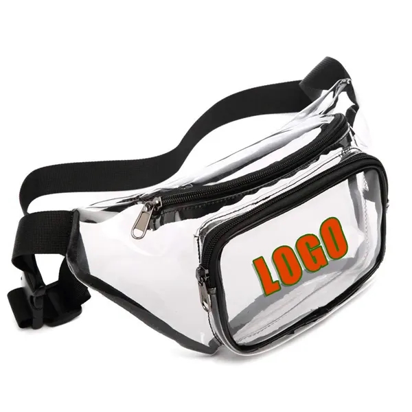 PVC Transparent Waterproof Waist Bag - PVC Transparent Waterproof Waist Bag - Image 0 of 2