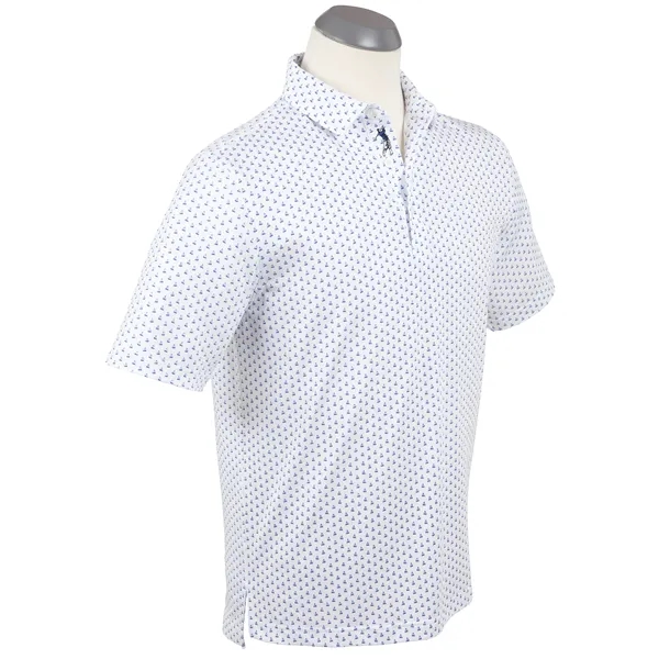 Bobby Jones Men's Performance Jacquard Pin Stripe Polo