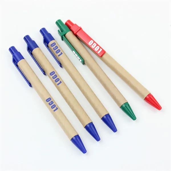 Eco-Friendly Recycled Kraft Paper Ballpoint Pen - Eco-Friendly Recycled Kraft Paper Ballpoint Pen - Image 0 of 2