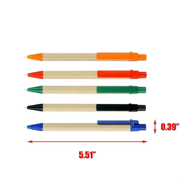 Eco-Friendly Recycled Kraft Paper Ballpoint Pen - Eco-Friendly Recycled Kraft Paper Ballpoint Pen - Image 2 of 2
