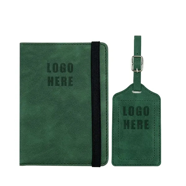 Multicolor Luggage Tag Passport Holder Set - Multicolor Luggage Tag Passport Holder Set - Image 0 of 2