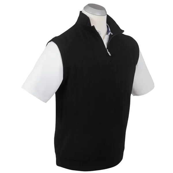 Bobby Jones Men's Merino Lined 1/4-Zip Mock Neck Wind Vest - Bobby Jones Men's Merino Lined 1/4-Zip Mock Neck Wind Vest - Image 1 of 3
