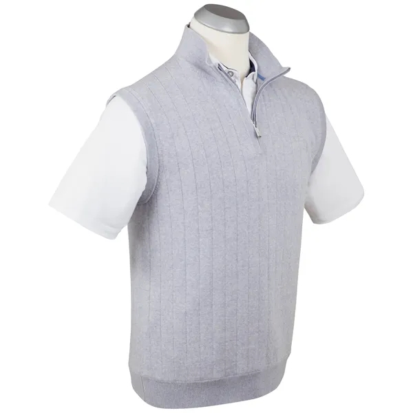 Bobby Jones Men's Merino Lined 1/4-Zip Mock Neck Wind Vest - Bobby Jones Men's Merino Lined 1/4-Zip Mock Neck Wind Vest - Image 2 of 3