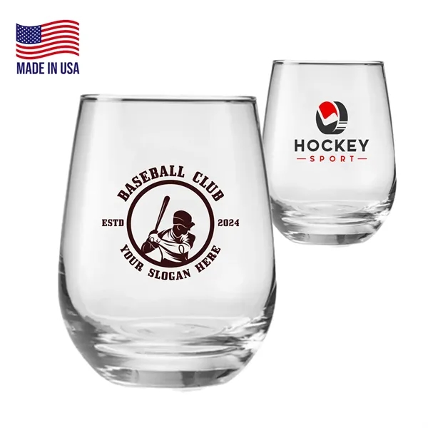 15.25 oz. USA Made Libbey Stemless Glasses W/ Custom Logo - 15.25 oz. USA Made Libbey Stemless Glasses W/ Custom Logo - Image 0 of 1