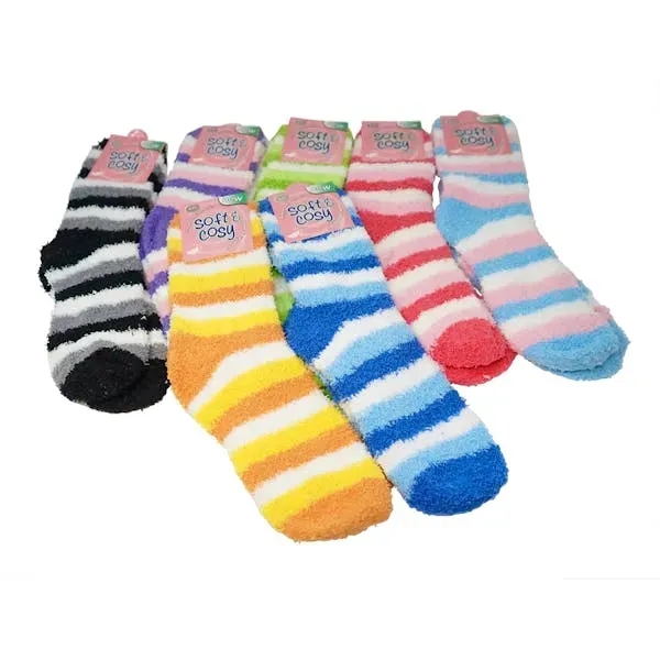 Women's Fuzzy Socks - Assorted Size 9-11 - Women's Fuzzy Socks - Assorted Size 9-11 - Image 0 of 0
