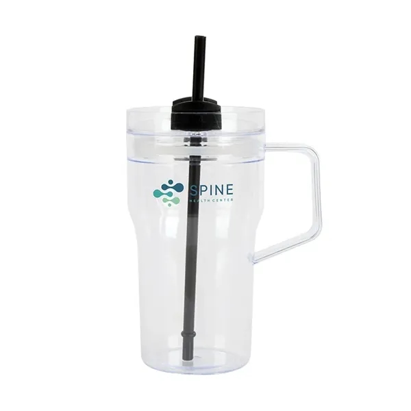 Elliott 20 oz. Clear AS Travel Mug - Elliott 20 oz. Clear AS Travel Mug - Image 1 of 5