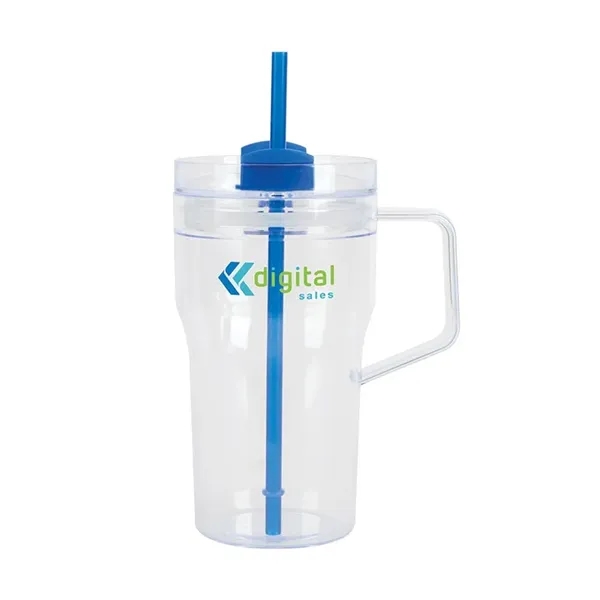 Elliott 20 oz. Clear AS Travel Mug - Elliott 20 oz. Clear AS Travel Mug - Image 3 of 5